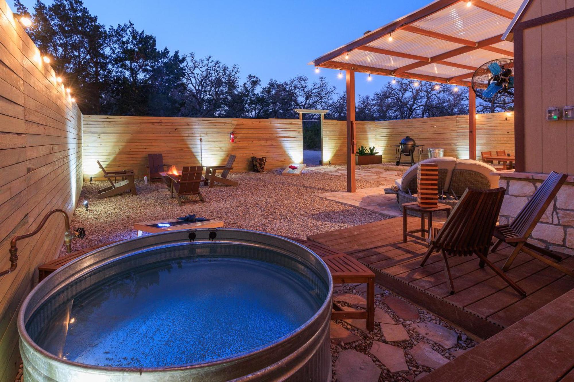 Romantic Luxury Retreat Hot Cold Pool & Sauna Wimberley Exteriér fotografie