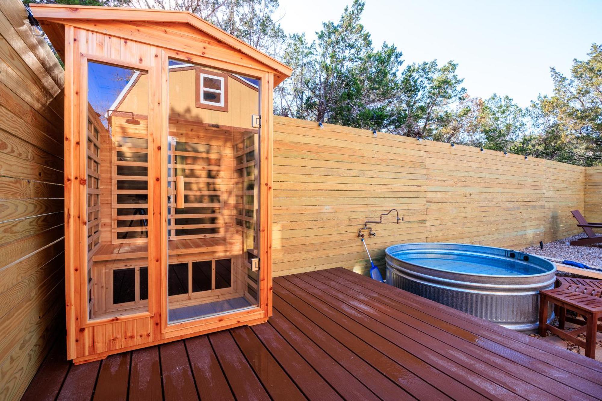 Romantic Luxury Retreat Hot Cold Pool & Sauna Wimberley Exteriér fotografie